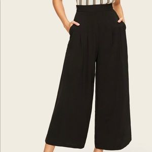 Zara Colette Cropped Wide Leg Trousers